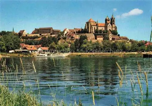 AK / Ansichtskarte  Breisach_Rhein_BW Uferpartie am Rhein Blick zum Muenster