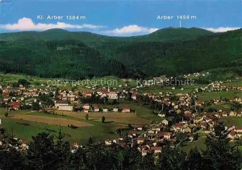 AK / Ansichtskarte  Bodenmais Panorama Luftkurort Bayerischer Wald Kleiner und Grosser Arber