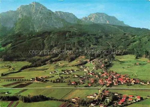 AK / Ansichtskarte  Aufham_Anger Panorama mit Hochstaufen und Zwiesel