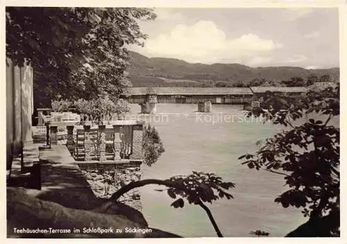 AK / Ansichtskarte  Bad_Saeckingen_BW Teehaeuschen-Terrasse im Schlosspark