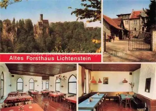 AK / Ansichtskarte  Honau_Lichtenstein Altes Forsthaus Lichtenstein Gastraeume