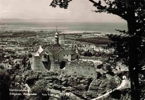 AK / Ansichtskarte  Bregenz_Vorarlberg_Bodensee Gebhardsberg Burg Hohenbregenz Wallfahrtskirche Heiliger Gebhard