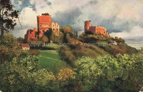 AK / Ansichtskarte  Hoffmann__Heinrich_Kuenstlerkarte_Sueddeutschland_Alsace Ottrotter Schloesser Rathsamhausen umd Luetzelburg