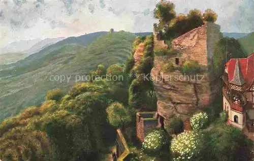 AK / Ansichtskarte  Hoffmann__Heinrich_Kuenstlerkarte_Sueddeutschland_Alsace Hochbarr Blick auf Geroldsed und Brotschberg