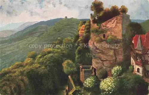 AK / Ansichtskarte  Hoffmann__Heinrich_Kuenstlerkarte_Sueddeutschland_Alsace Bochbarr Blick auf Gerildsed und Brotschberg