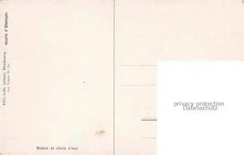 AK / Ansichtskarte  Luib_Felix_Editeur_Strasbourg_Strassburg_67_Bas-Rhin Nr.13 Nideck et chute deau