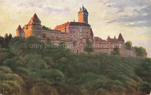 AK / Ansichtskarte  Hoffmann__Heinrich_Kuenstlerkarte_Sueddeutschland_Alsace Hohkoenigsburg