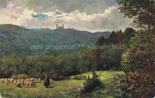 AK / Ansichtskarte  Hoffmann__Heinrich_Kuenstlerkarte_Sueddeutschland_Alsace Blick auf Andlau