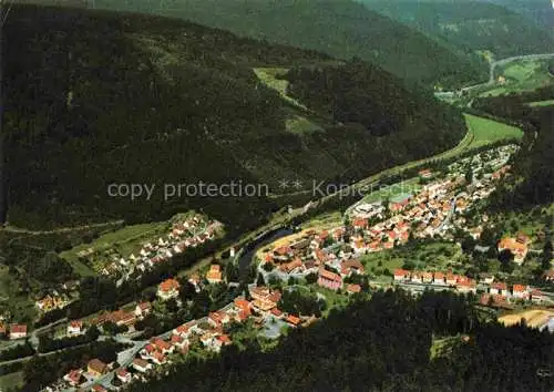 AK / Ansichtskarte  Hoefen__Enz Panorama Erholungsort im Schwarzwald