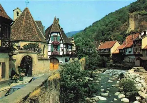 AK / Ansichtskarte  Kaysersberg_Kaisersberg_Alsace_68_Haut_Rhin Alte blumenbeschmueckte Fachwerkhaeuser