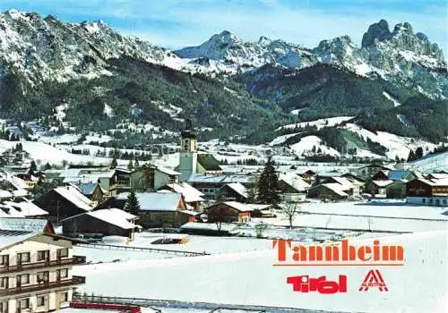 AK / Ansichtskarte  Tannheim_1097m_Tirol_AT Panorama Wintersport-Eldorado Blick gegen Rote Flueh und Gimpel