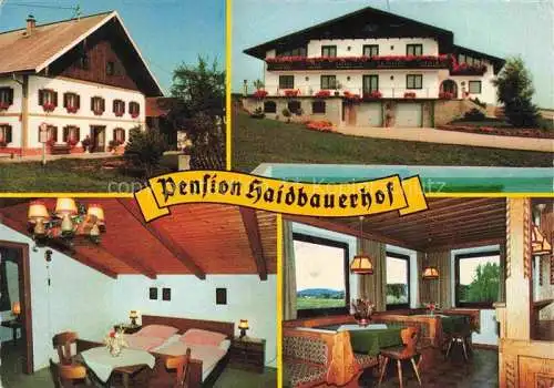 AK / Ansichtskarte  Poendorf Pension Haidbauerhof Urlaub auf dem Bauernhof Gastraum Fremdenzimmer