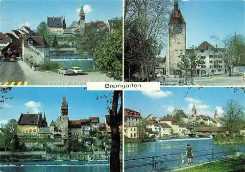 AK / Ansichtskarte  Bremgarten_AG Ortsansichten mit Kirche und Schloss