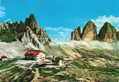 AK / Ansichtskarte  Dolomiten_Dolomiti_IT Dreizinnenhuette Paternkofel und die Drei Zinnen