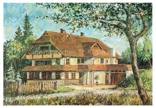 AK / Ansichtskarte  Altensteig_Schwarzwald Silberdistelhof Illustration