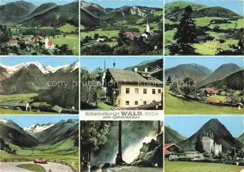 AK / Ansichtskarte  Wald_Pinzgau_Pitztal_AT Sulzbachtaeler Krimml Gernkogel Alpengasthof Rechtegg Hotel Waldenwirt Gerlosstrasse Krimmler Wasserfaelle Ruine Hieburg