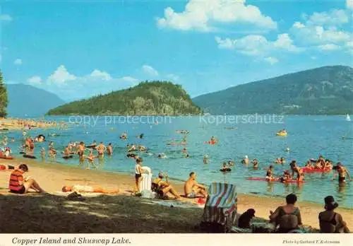 AK / Ansichtskarte  Shuswap_Lake_British_Columbia_Canada Copper Island Strand Panorama