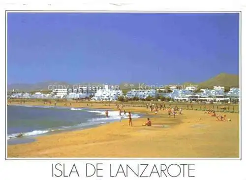 AK / Ansichtskarte  Lanzarote_Kanarische Inseln_ES Strandpartie