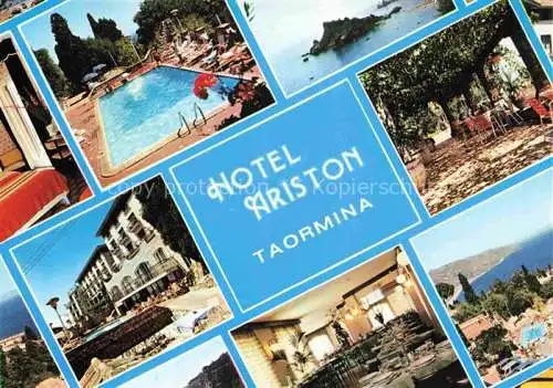 AK / Ansichtskarte  Taormina_Sicilia_IT Hotel Ariston Pool Panorama Gastraeume