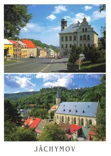 AK / Ansichtskarte  Jachymov_Sankt_Joachimsthal_CZ Nameti republiky s renesancni radnici Celkovy pohled