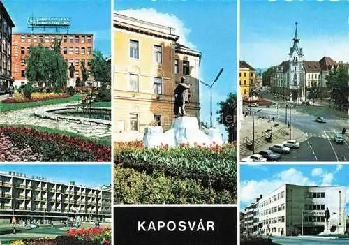 AK / Ansichtskarte  Kaposvar_Kaposvarol_HU Ortspartien Denkmal Hotel