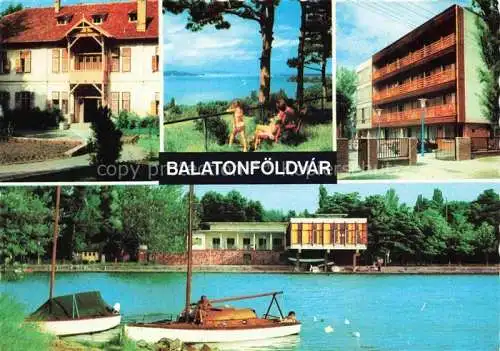 AK / Ansichtskarte  Balatonfoeldvar_HU Teilansichten Strand Hotels Balatonpartie