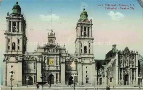 AK / Ansichtskarte  Mexico__City_D.F._Mexico Cathedral