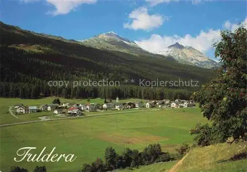 AK / Ansichtskarte  Fuldera_GR Val Muestair mit Piz d'Oro und Piz d'Aint