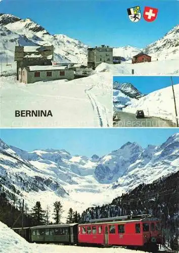 AK / Ansichtskarte  Bernina_2323m_Pontresina_GR Berninapass Hotels Berninabahn