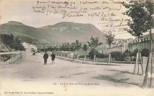 AK / Ansichtskarte  La_Bourboule-les-Bains_63_Puy-de-Dome Le Puy Gros et l'Avenue de la Gare