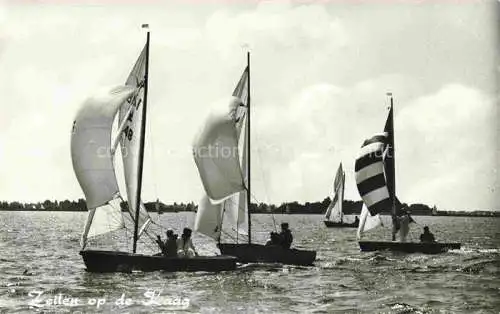 AK / Ansichtskarte  De_Kaag_Kaagdorp_Zuid-Holland_NL Zeilen op de Kaag Segeln