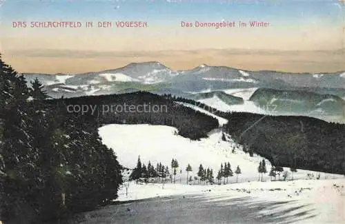 AK / Ansichtskarte  Donon_Grandfontaine_Alsace_67_Bas-Rhin Das Schlachtfeld in den Vogesen Donongebiet im Winter 1. Weltkrieg