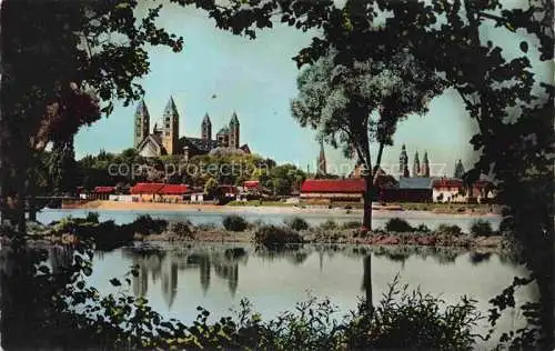 AK / Ansichtskarte  Spire_SPEYER Blick ueber den Rhein zum Dom