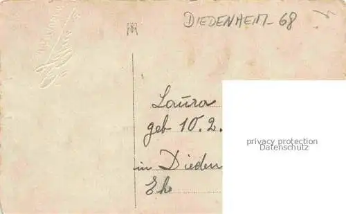 AK / Ansichtskarte  Diedenheim_Didenheim_Mulhouse_68_Haut-Rhin Familienfoto Laura Schlinger