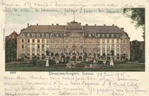 AK / Ansichtskarte  Donaueschingen Schloss