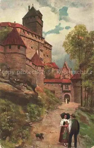 AK / Ansichtskarte  Hoffmann__Heinrich_Kuenstlerkarte_Sueddeutschland_Alsace Hohkoenigsburg