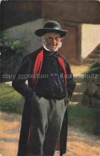 AK / Ansichtskarte  Hoffmann__Heinrich_Kuenstlerkarte_Sueddeutschland_Alsace Der Dorfschulze