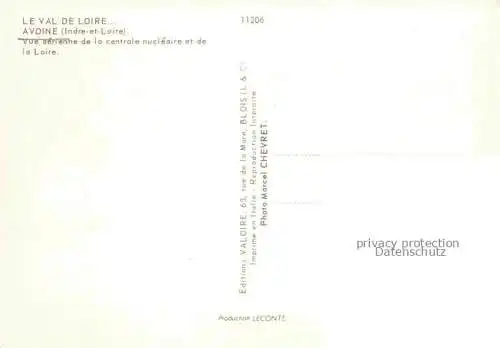 AK / Ansichtskarte  Avoine_d_Indre-et-Loire Vue aerienne de la entrale nucleaire et de la Loire