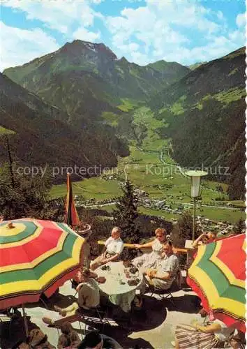 AK / Ansichtskarte  Mayrhofen__Zillertal_Tirol_AT mit Gruenberg Blick von der Terrasse Steinerkogelhaus