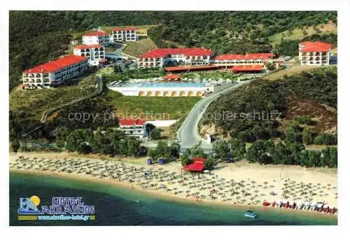 AK / Ansichtskarte  Chalkidiki_Halkidiki_Greece Hotel Akrathos Fliegeraufnahme