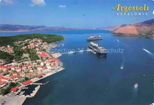 AK / Ansichtskarte  Argostoli Fliegeraufnahme mit Kefalonia