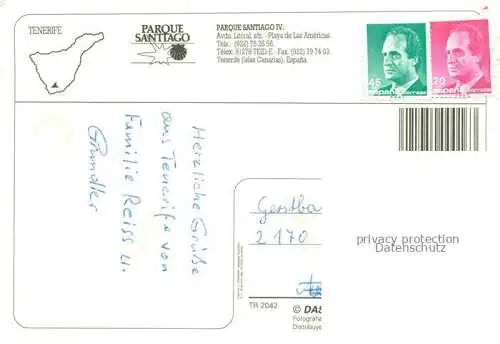 AK / Ansichtskarte  Playa_de_las_Americas_Arona_Tenerife_Islas_Canarias_ES Parque Santiago IV Hotels Schwimmbad