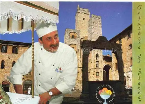 AK / Ansichtskarte  San_Gimignano_Toscana_IT Gelateria di Piazza