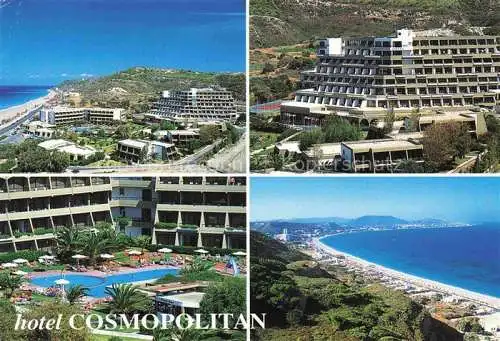 AK / Ansichtskarte  RHODOS_Rhodes_Greece Fliegeraufnahme Hotel Cosmopolitan Pool Panorama