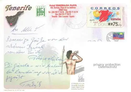 AK / Ansichtskarte  Playa_de_las_Americas_Arona_Tenerife_Islas_Canarias_ES Park Hotel Esmeralda Playa Pool