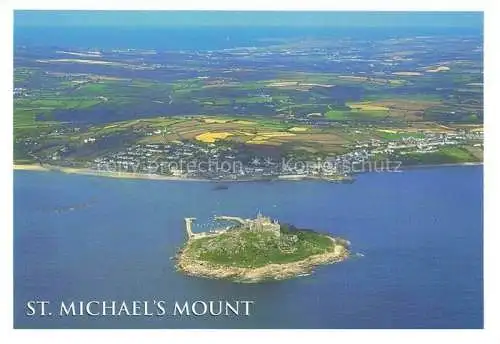 AK / Ansichtskarte  St_Michaels_Mount_Cornwall_UK Fliegeraufnahme