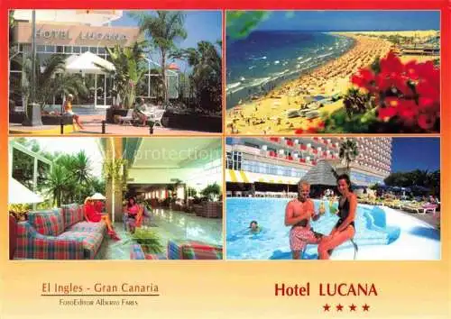 AK / Ansichtskarte  Playa_del_Ingles_Gran_Canaria_ES Hotel Lucana Stran Halle Pool