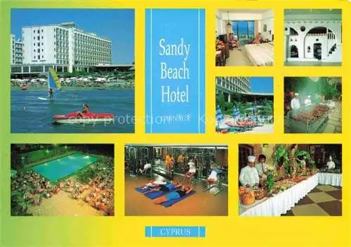 AK / Ansichtskarte  Larnaca Sandy Beach Hotel Gastraeume Pool Appartement Grill Tafel