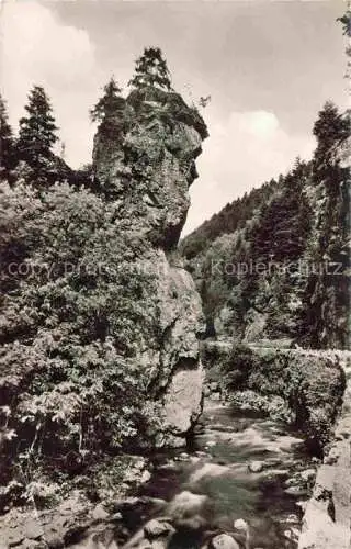 AK / Ansichtskarte  Hirschsprung Landschaftspanorama Wehratal Felsen