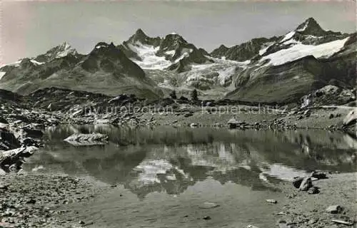 AK / Ansichtskarte  Zermatt_VS Gruensee mit Dent Blanche Obergabelhorn Zinalrothorn Walliser Alpen